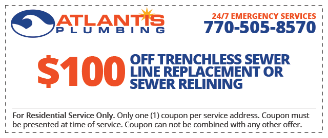 $100 OFF Trenchless Sewer Line Replacement or Sewer Relining
